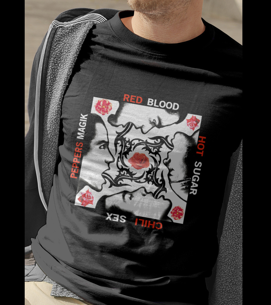 Red Hot Chili Peppers Blood Sugar Sex Magik Rose Faces T-Shirt