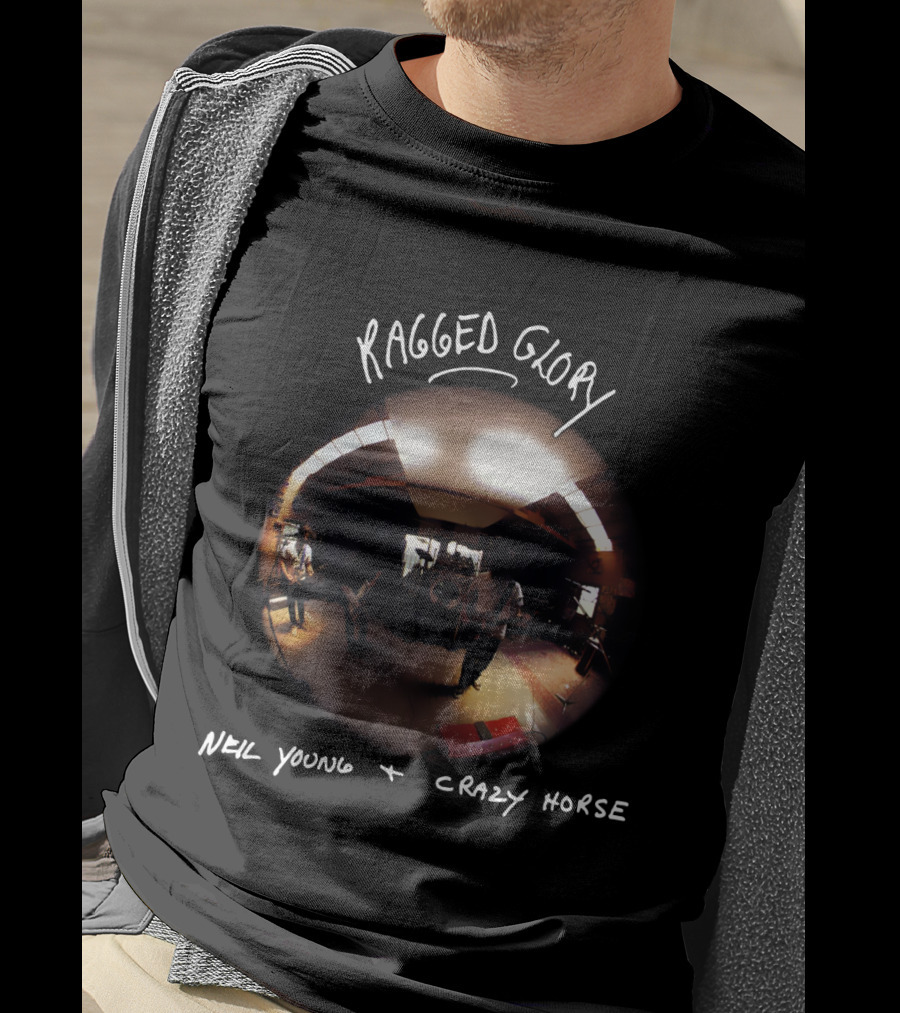 Neil Young Crazy Horse Ragged Glory Fish Eye Room T-Shirt
