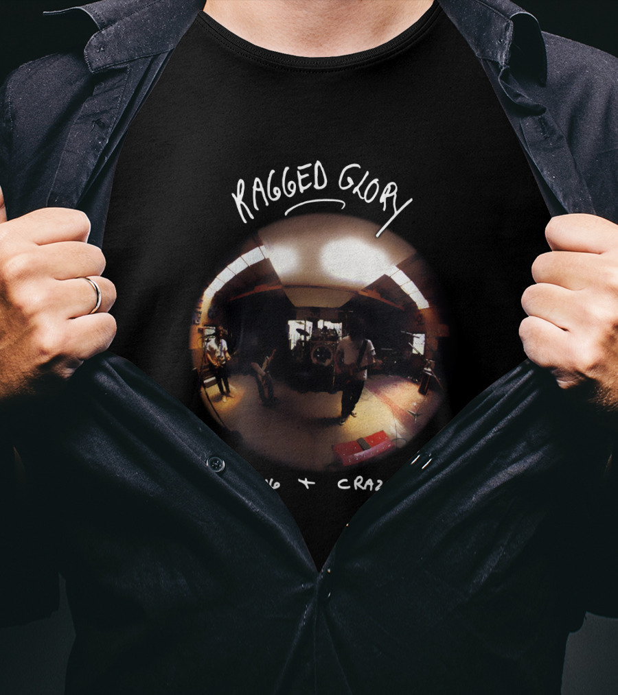 Neil Young Crazy Horse Ragged Glory Fish Eye Room T-Shirt