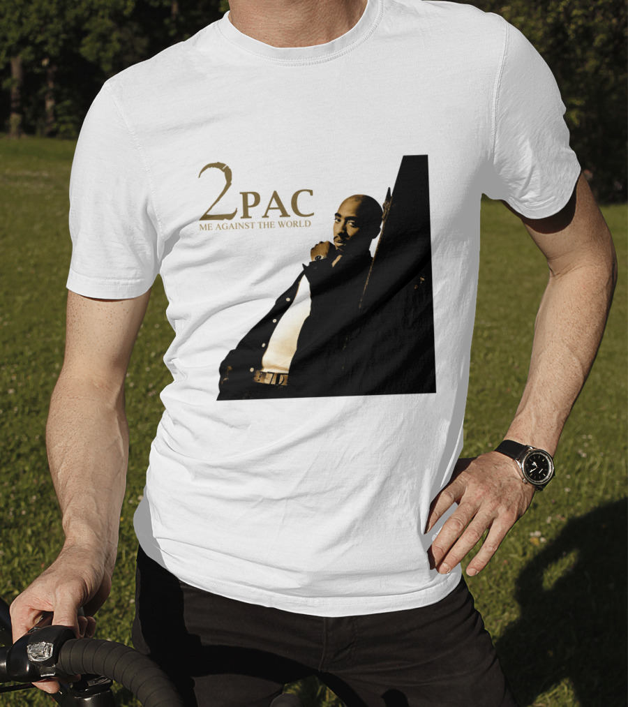 2Pac Me Against The World Album Cover With Tupac Shakur Photo T-Shirt