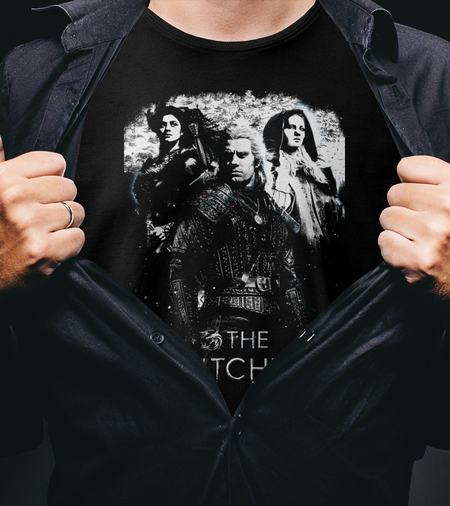 The Witcher Geralt Yennefer And Ciri Magical Adventure T-Shirt