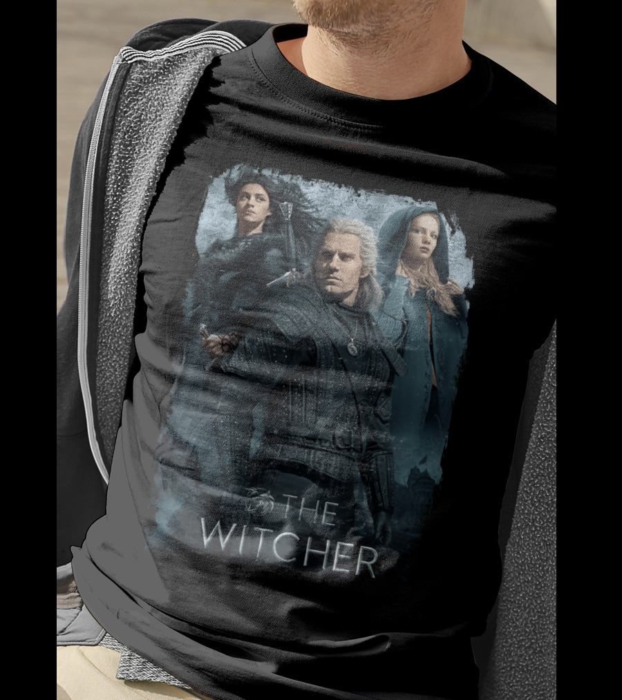 The Witcher 05 Netflix Series Characters Geralt Yennefer Ciri T-Shirt