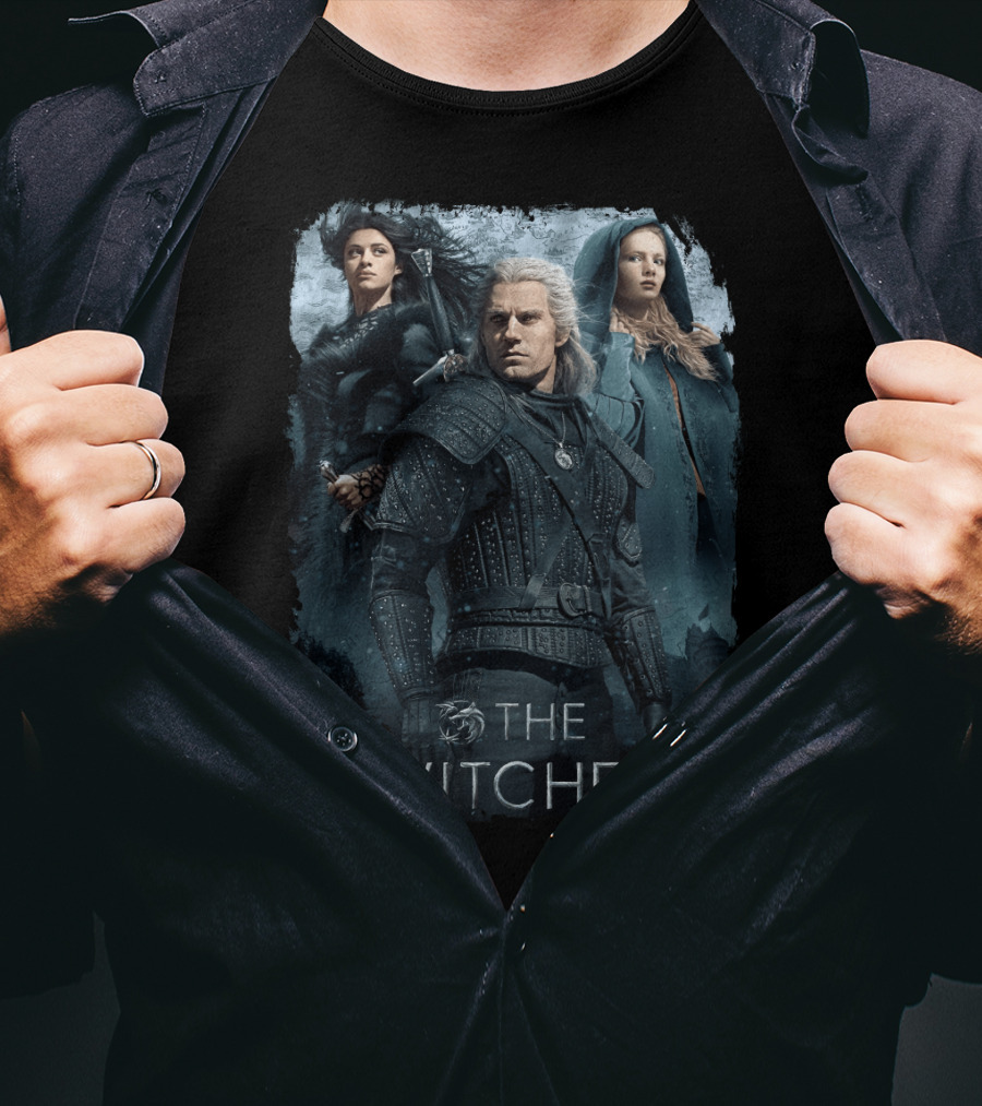The Witcher 05 Netflix Series Characters Geralt Yennefer Ciri T-Shirt