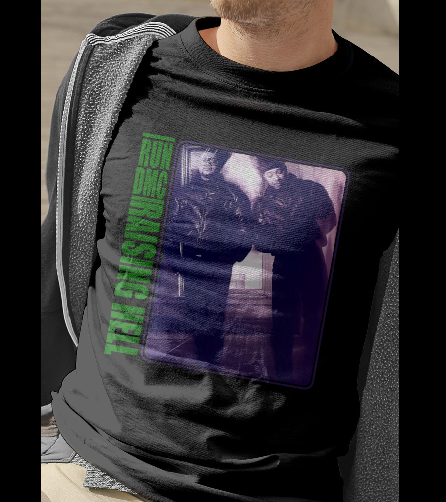 RUN DMC Raising Hell 1986 Iconic Album Cover Image T-Shirt