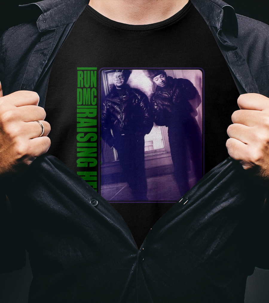 RUN DMC Raising Hell 1986 Iconic Album Cover Image T-Shirt