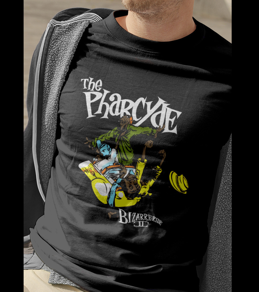 The Pharcyde Bizarre Ride Ii Colorful Animated Characters On Classic Hip-Hop Album Cover T-Shirt