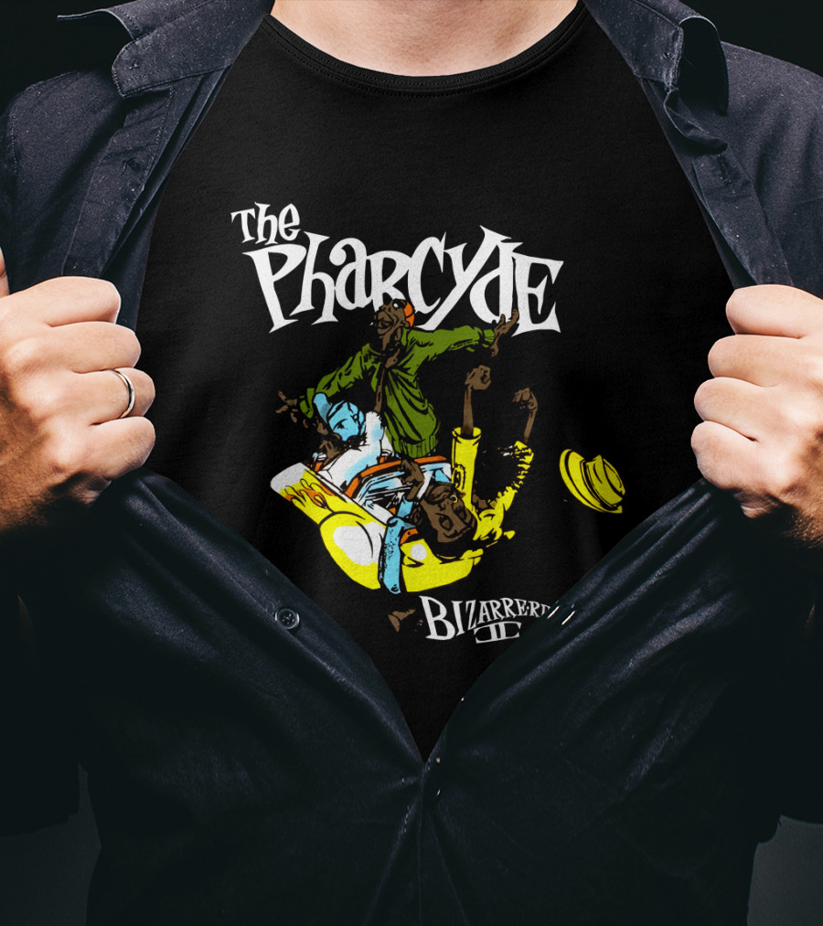The Pharcyde Bizarre Ride Ii Colorful Animated Characters On Classic Hip-Hop Album Cover T-Shirt