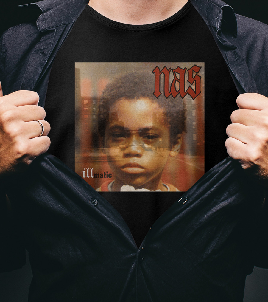 Nas Illmatic Album Art Young Boy New York Urban Landscape T-Shirt
