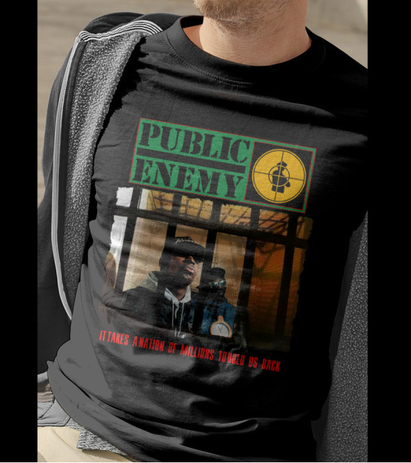 Public Enemy It Takes A Nation Of Millions To Hold Us Back Prison Bars Rap Group T-Shirt