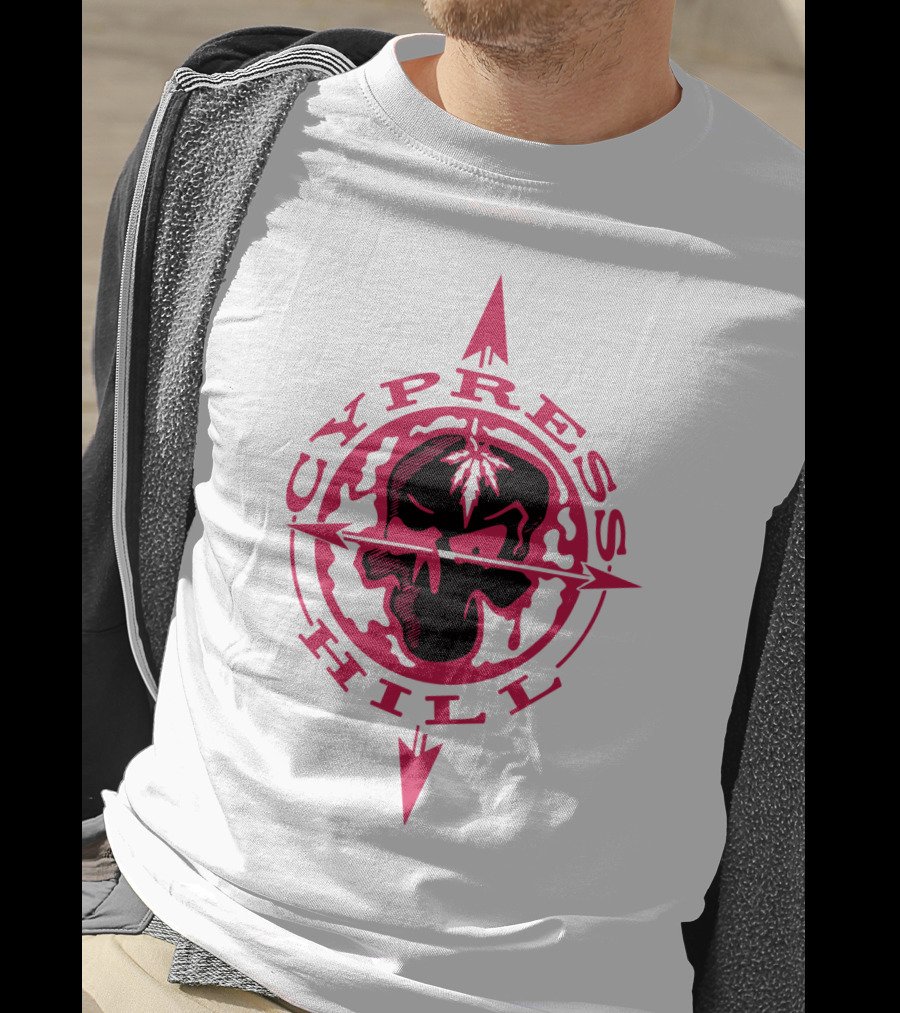 Cypress Hill Red Skull Compass T-Shirt