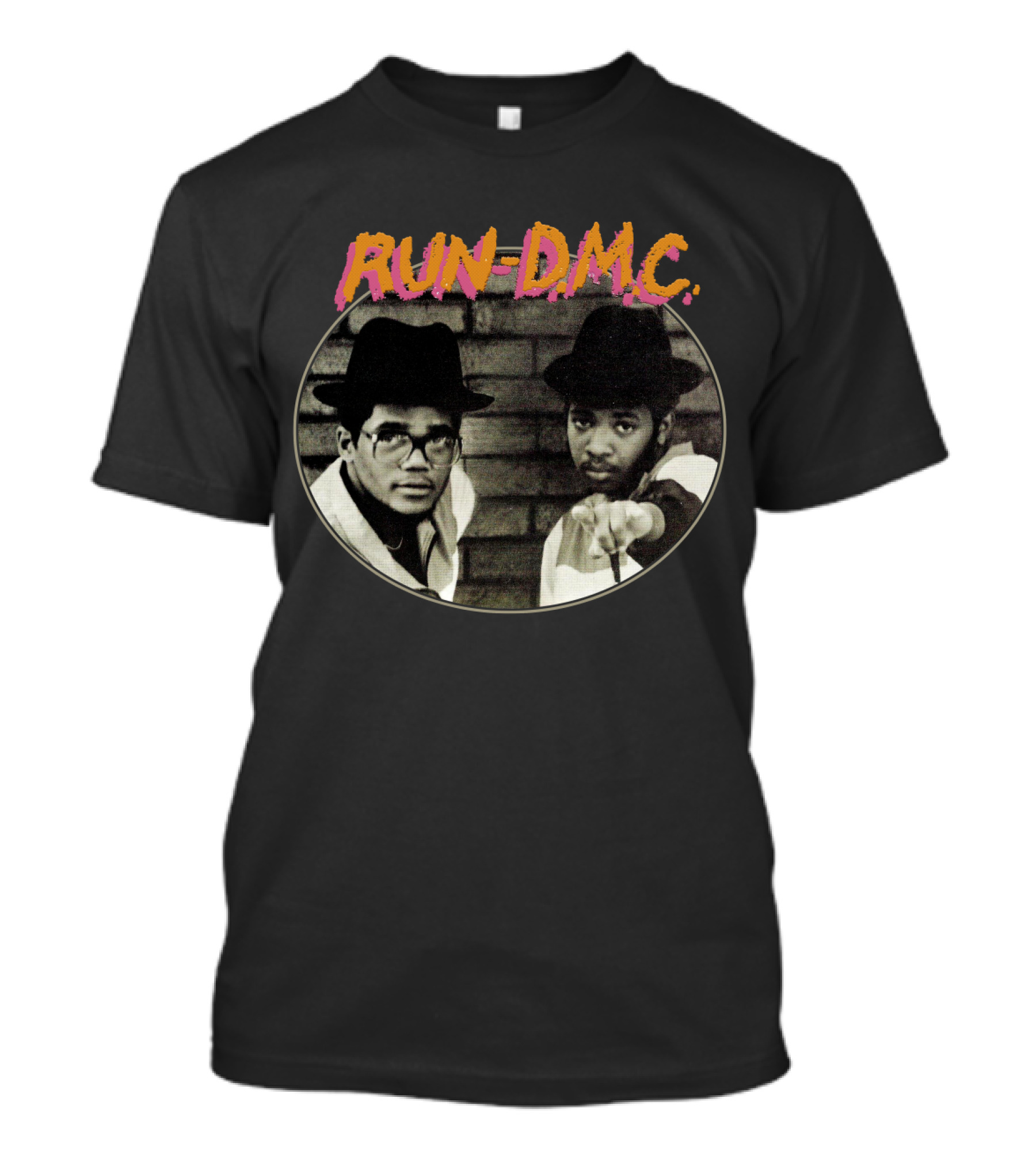 RUN-DMC Hip Hop Legends Brick Background T-Shirt