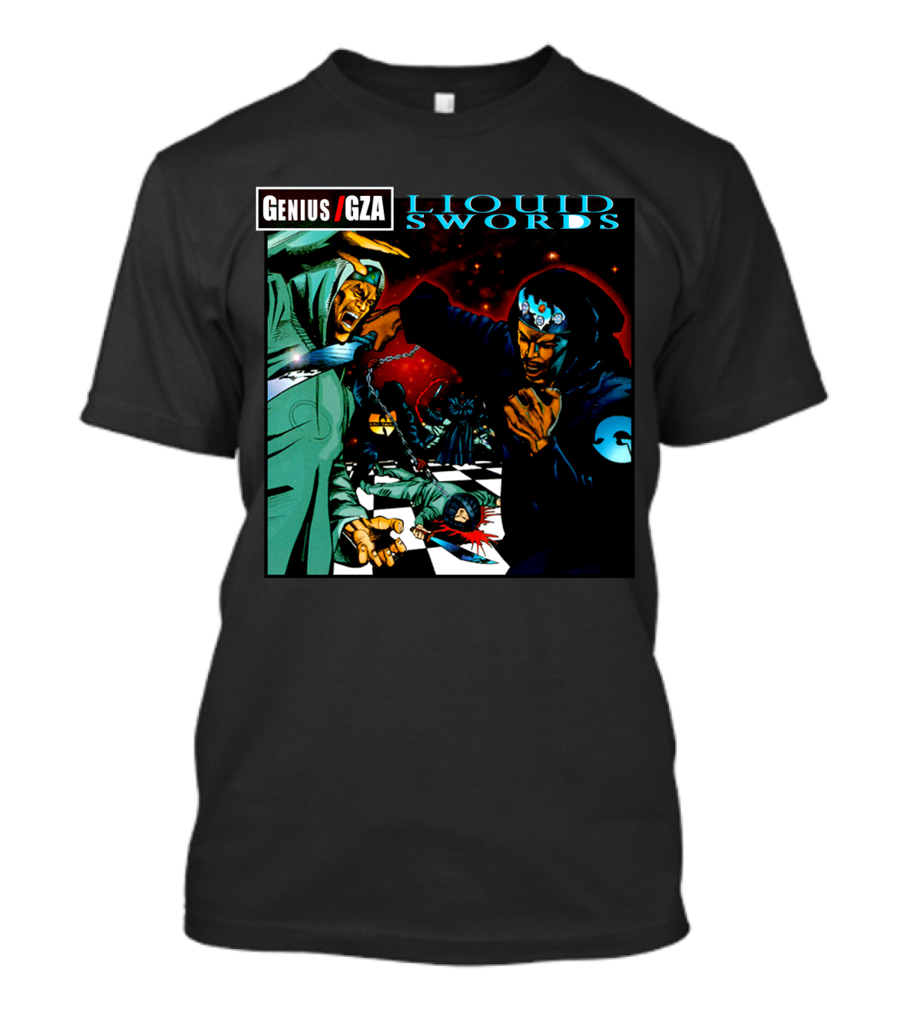 Genius GZA Liquid Swords Chess Battle T-Shirt