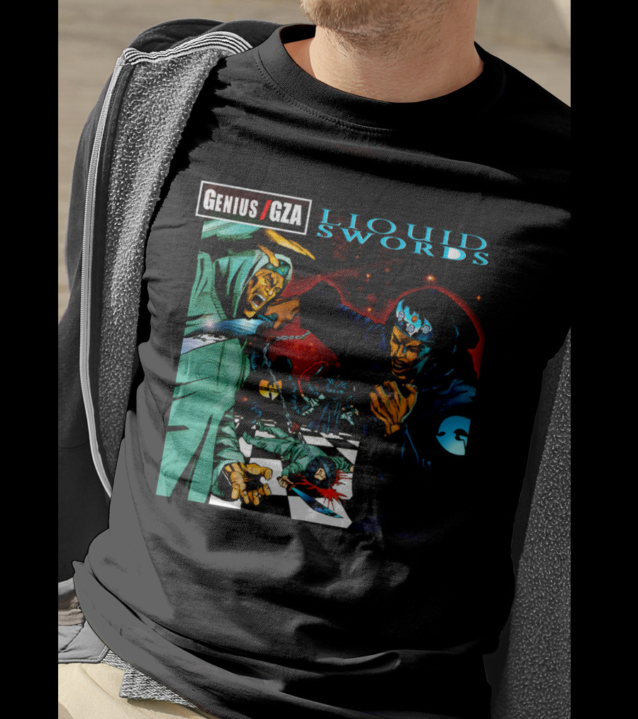 Genius GZA Liquid Swords Chess Battle T-Shirt