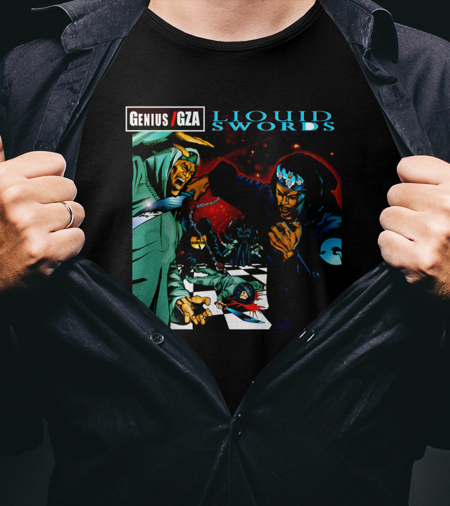 Genius GZA Liquid Swords Chess Battle T-Shirt