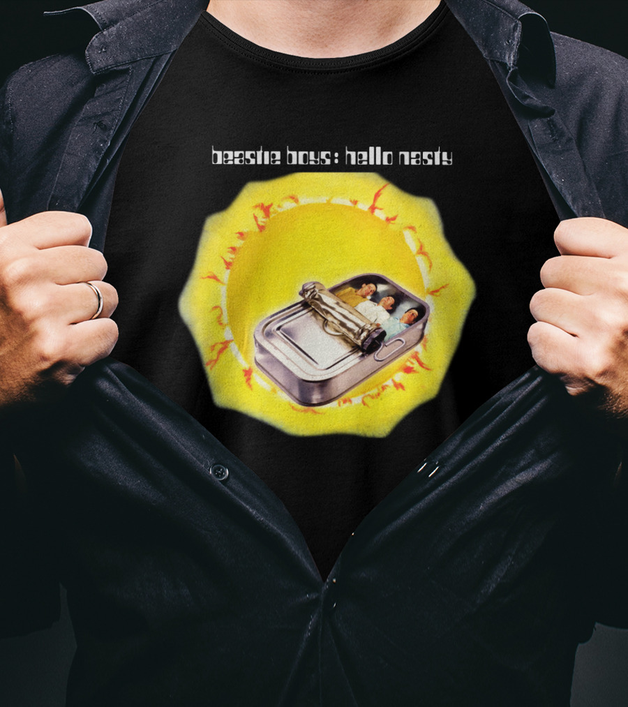 Beastie Boys Hello Nasty Album Cover Sardine Can 1998 Sunburst T-Shirt