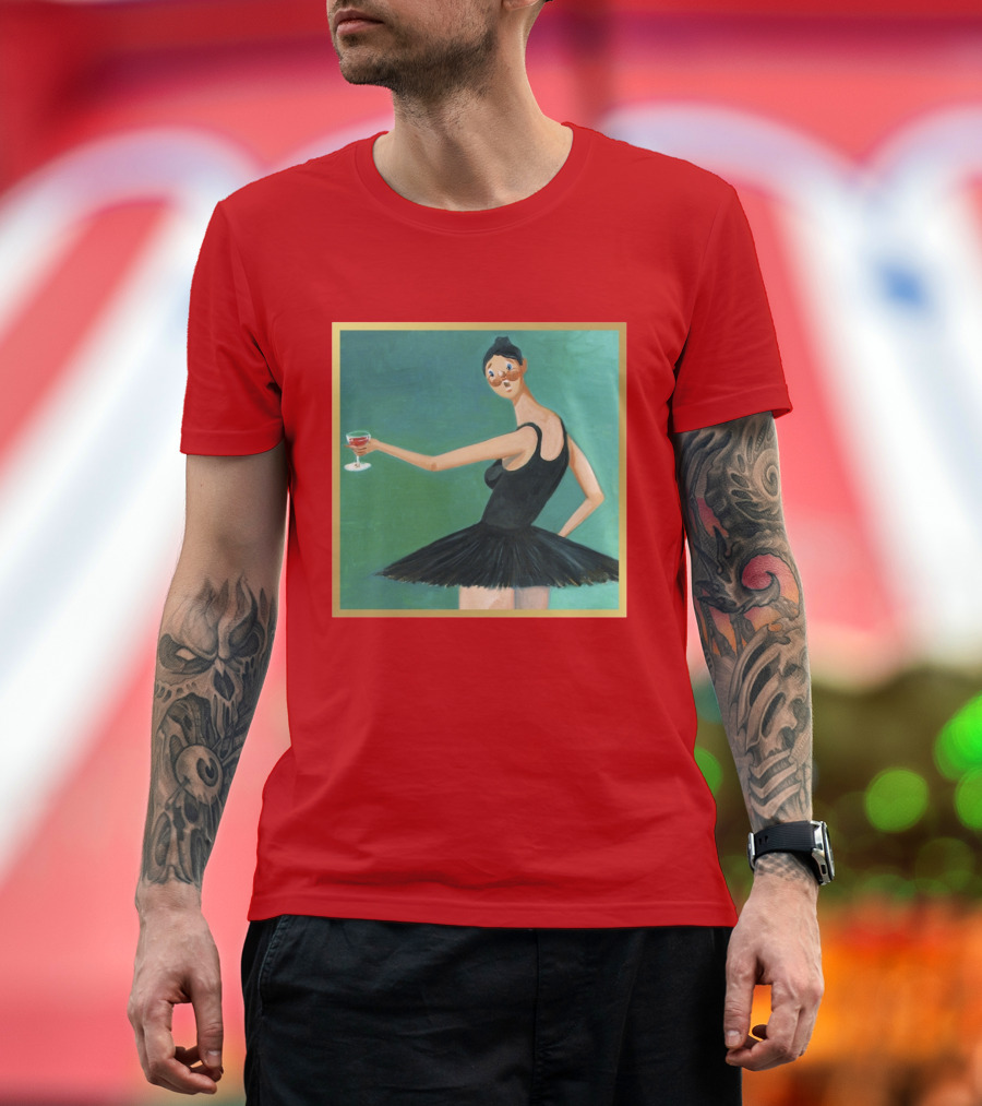 Kanye West My Beautiful Dark Twisted Fantasy Ballerina Cover Art T-Shirt