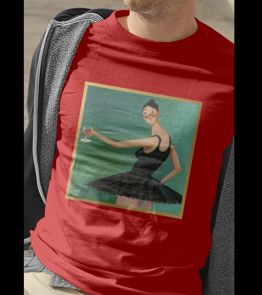 Kanye West My Beautiful Dark Twisted Fantasy Ballerina Cover Art T-Shirt
