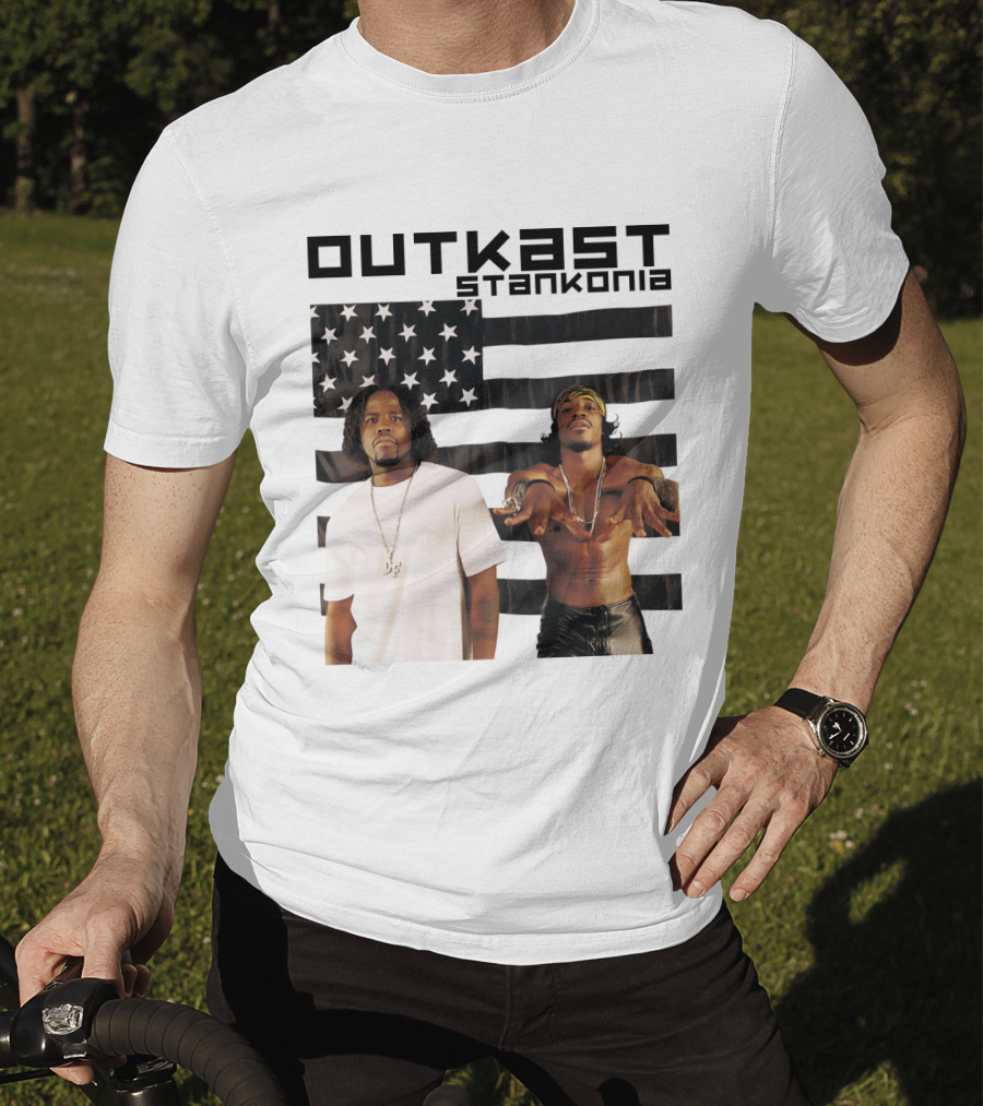 Outkast Stankonia Album Cover With American Flag Background T-Shirt