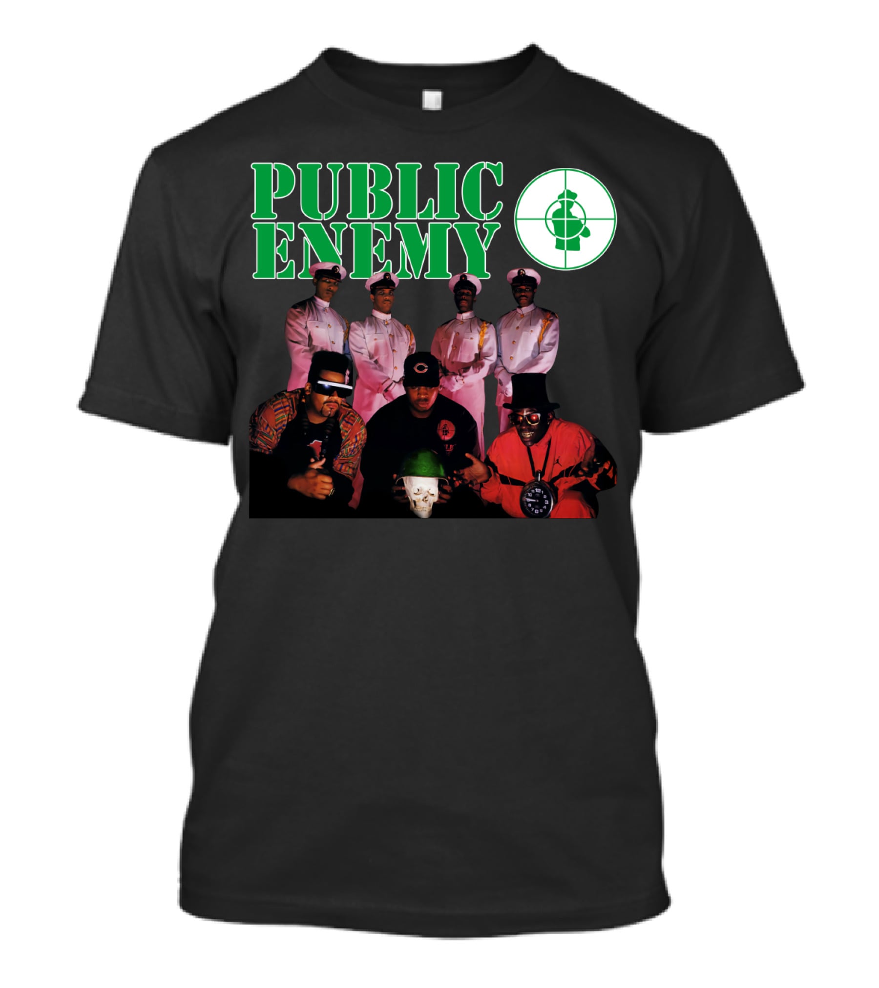 Public Enemy 1991 Group Photo With Target T-Shirt