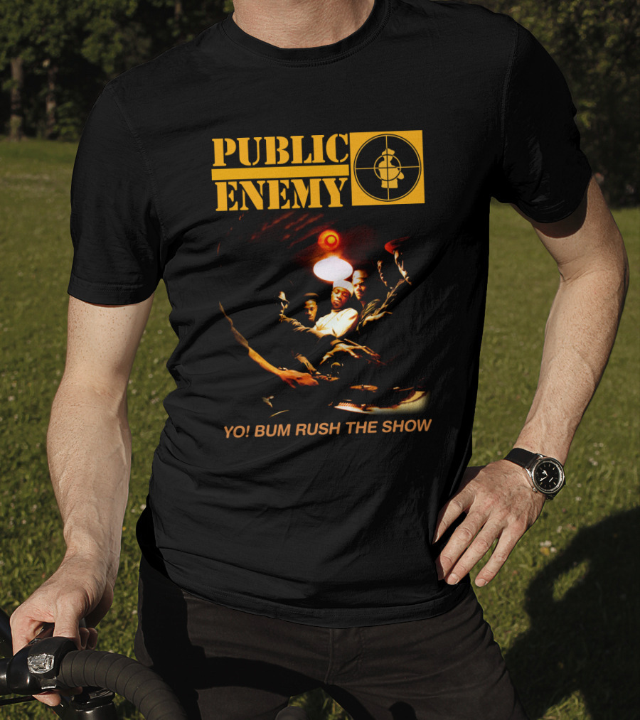 Public Enemy Yo Bum Rush The Show Classic Rap Album Cover T-Shirt