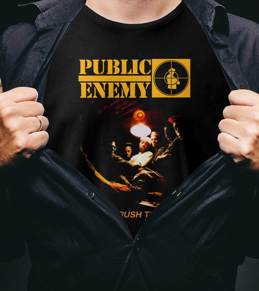 Public Enemy Yo Bum Rush The Show Classic Rap Album Cover T-Shirt