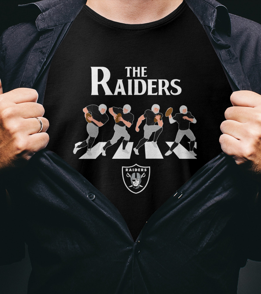 The Raiders Abbey Road Football Crossing Raiders T-Shirt