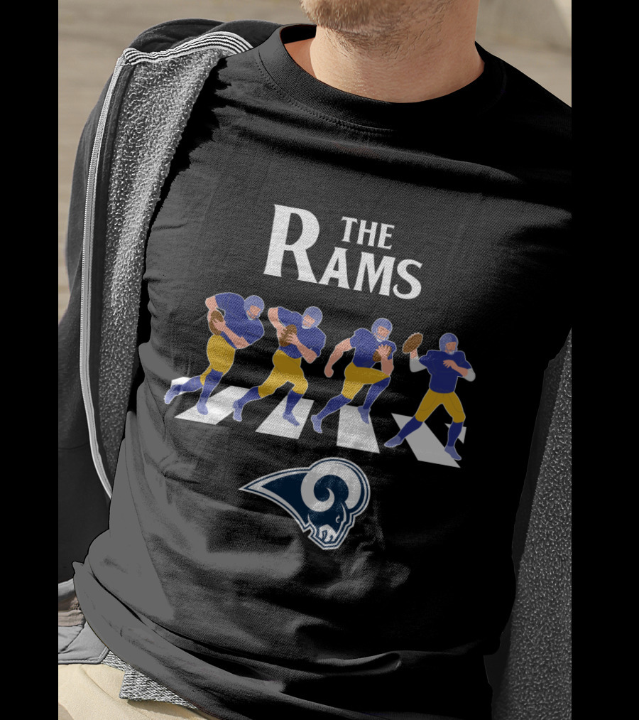 The Rams Abbey Road Los Angeles Football Crossing T-Shirt