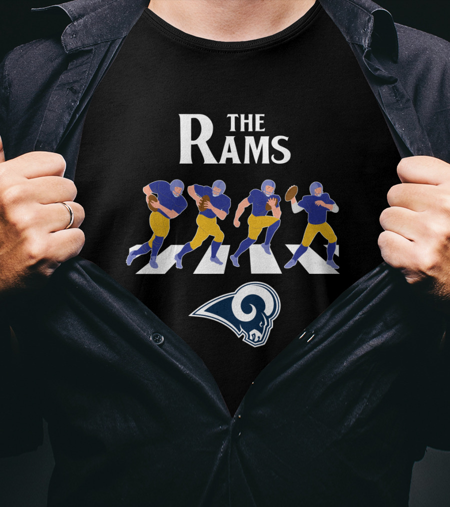 The Rams Abbey Road Los Angeles Football Crossing T-Shirt