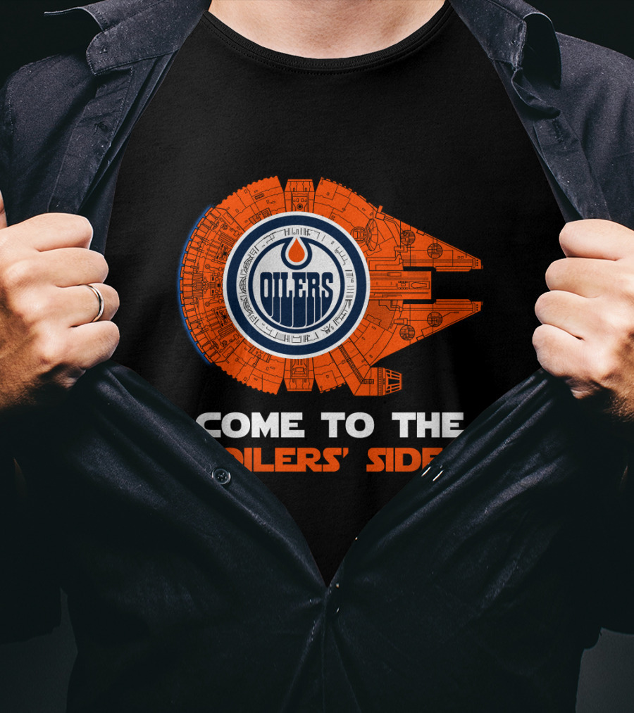 Oilers Side Come To The Millennium Falcon Edmonton T-Shirt