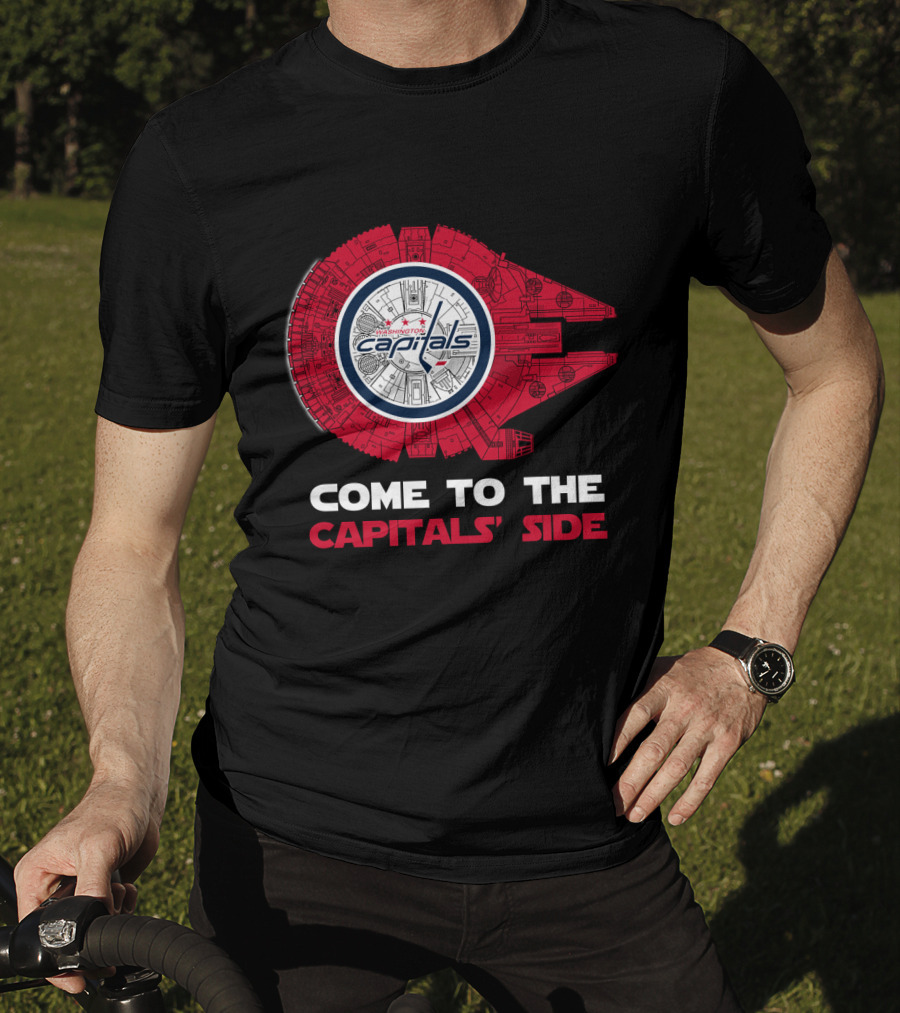 Washington Capitals Millennium Falcon Come To The Capitals' Side T-Shirt