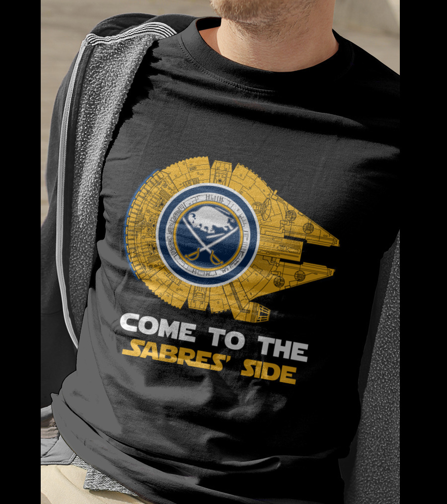 Come To The Sabres' Side Buffalo Sabres Millennium Falcon T-Shirt