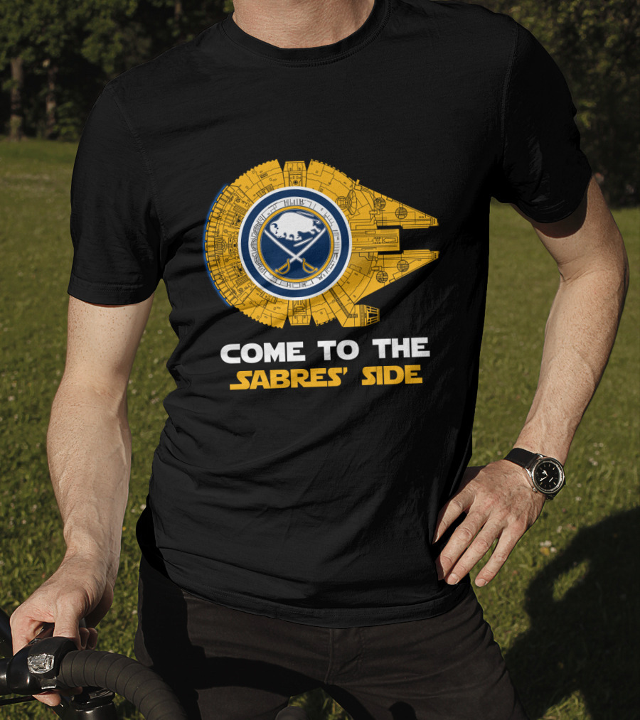 Come To The Sabres' Side Buffalo Sabres Millennium Falcon T-Shirt