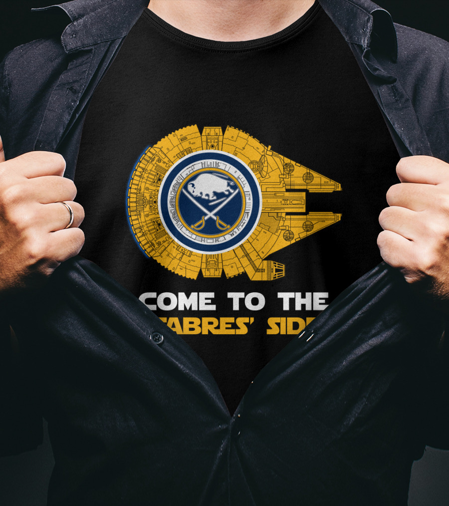 Come To The Sabres' Side Buffalo Sabres Millennium Falcon T-Shirt