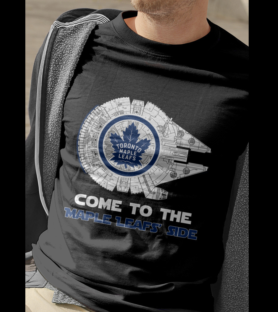 Toronto Maple Leafs Come To The Maple Leafs' Side Millennium Falcon T-Shirt