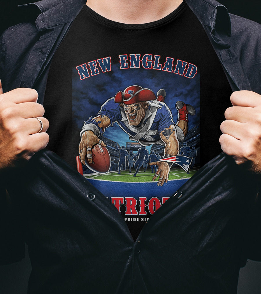 New England Patriots End Zone Touchdown Patriot Pride Since 1960 Nfl T-Shirt