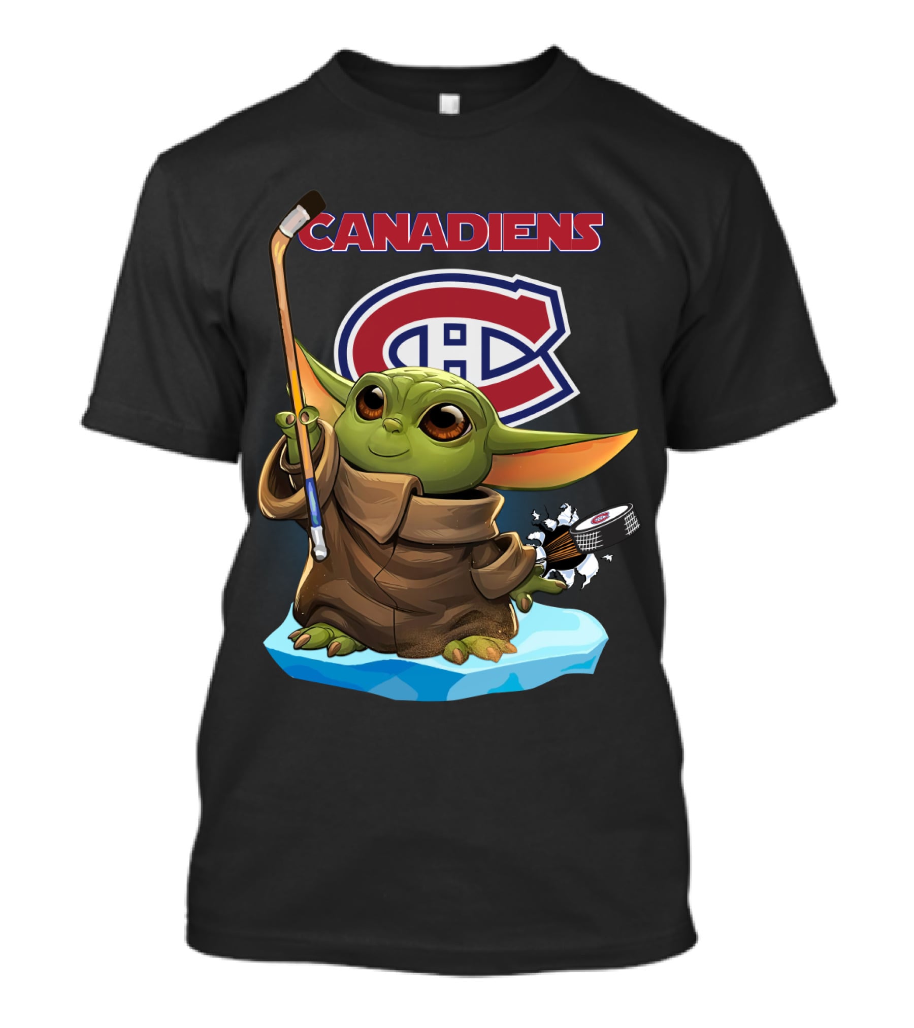 Montreal Canadiens Baby Yoda NHL Hockey T-Shirt
