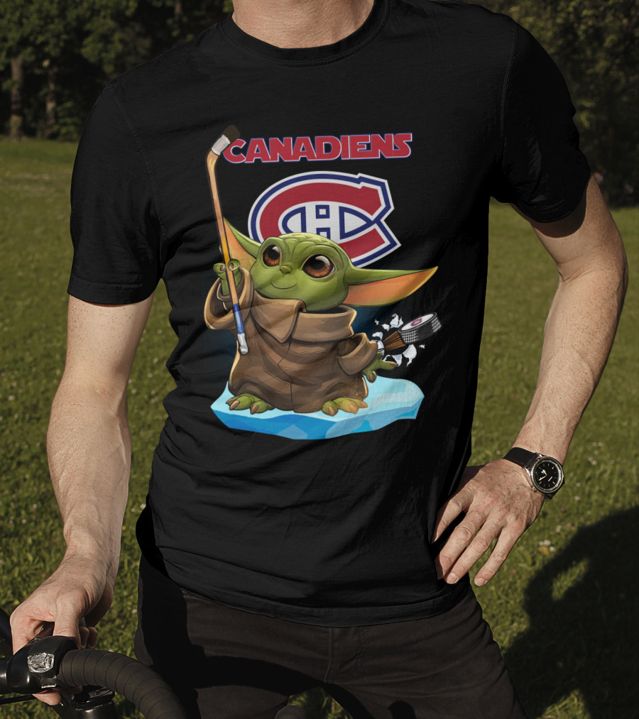 Montreal Canadiens Baby Yoda NHL Hockey T-Shirt