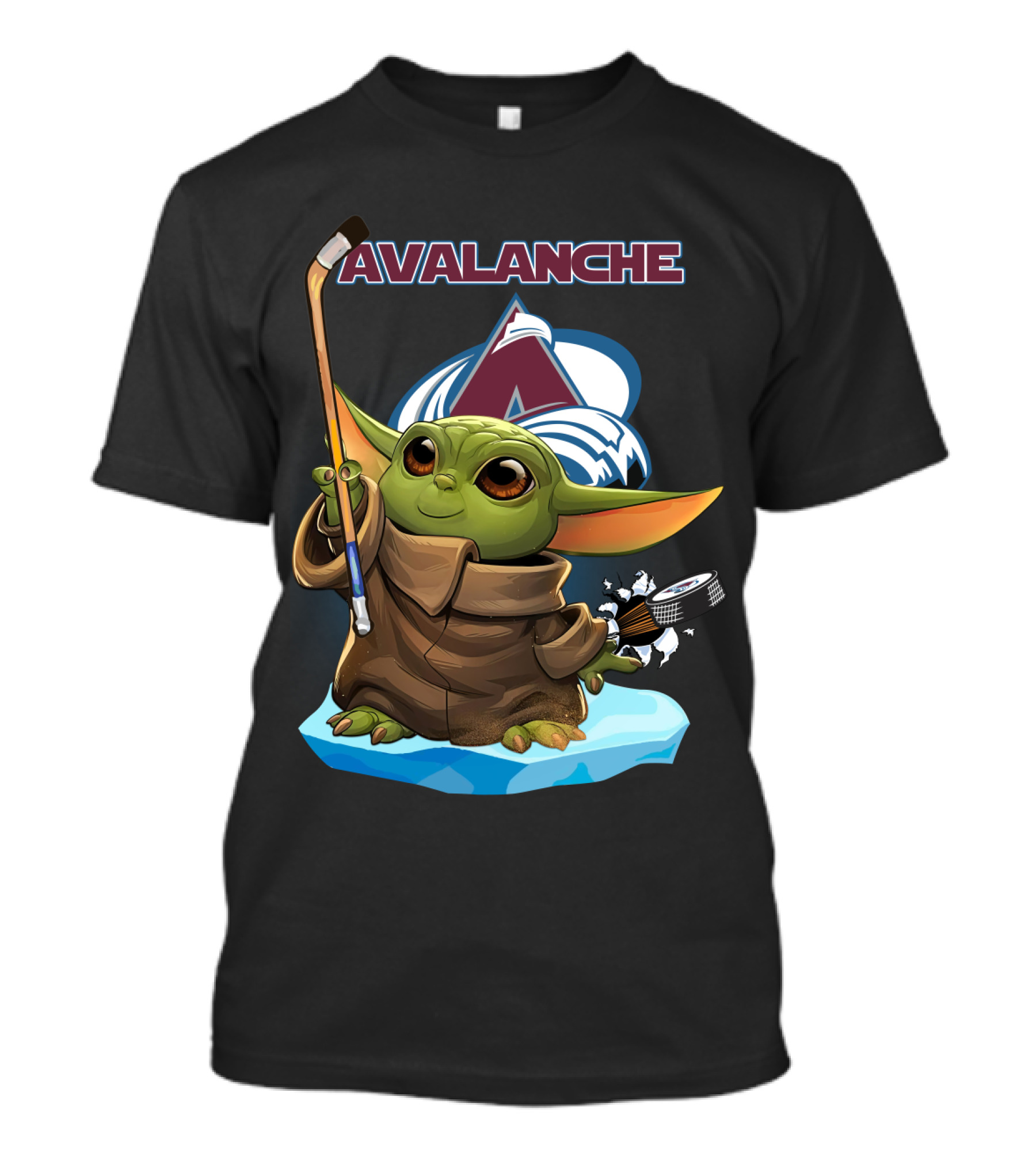 Colorado Avalanche Baby Yoda Hockey NHL Fan T-Shirt