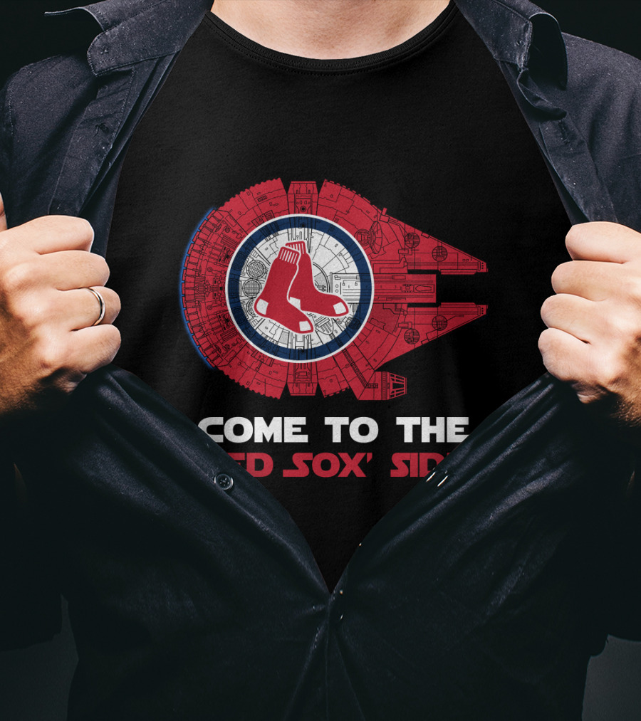 Come To The Red Sox' Side Millennium Falcon MLB T-Shirt