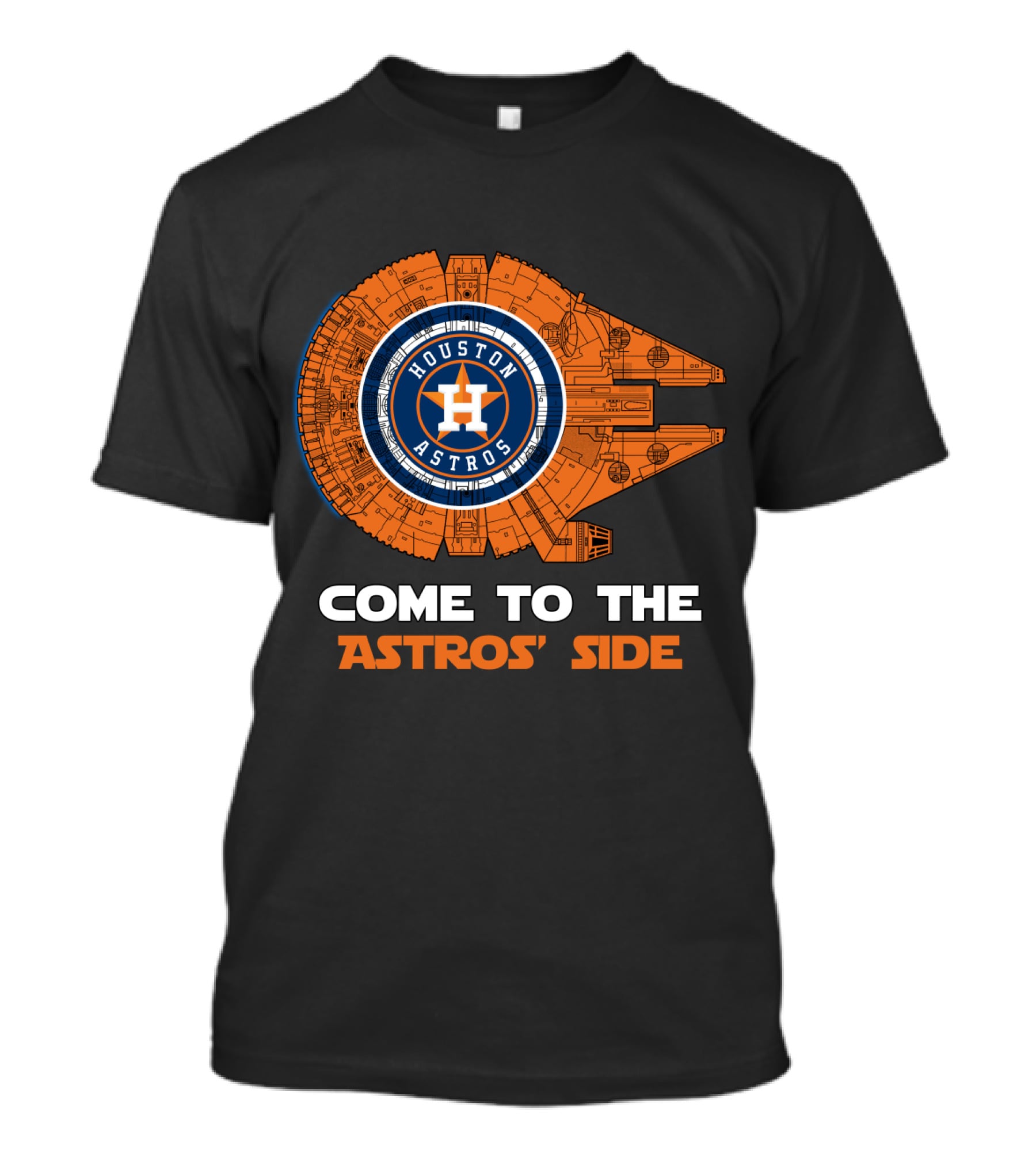 Houston Astros Millennium Falcon Come To The Astros' Side MLB T-Shirt