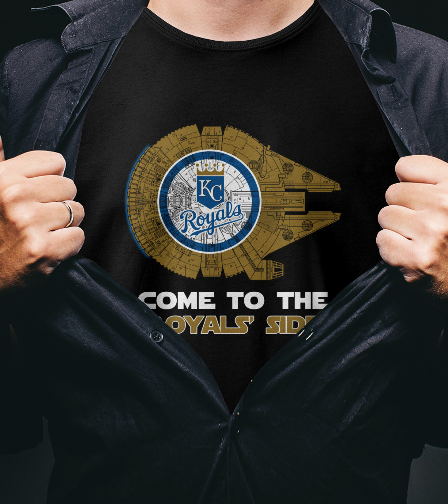 Kansas City Royals Millennium Falcon Come To The Royals' Side MLB T-Shirt
