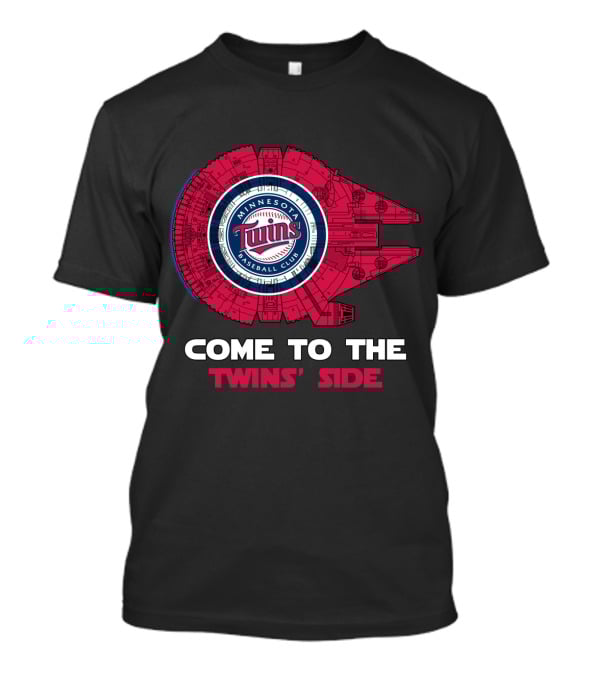 Minnesota Twins Baseball Club Come To The Twins' Side Millennium Falcon MLB T-Shirt
