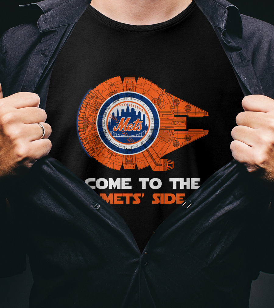 Come To The Mets' Side New York Mets Millennium Falcon MLB T-Shirt
