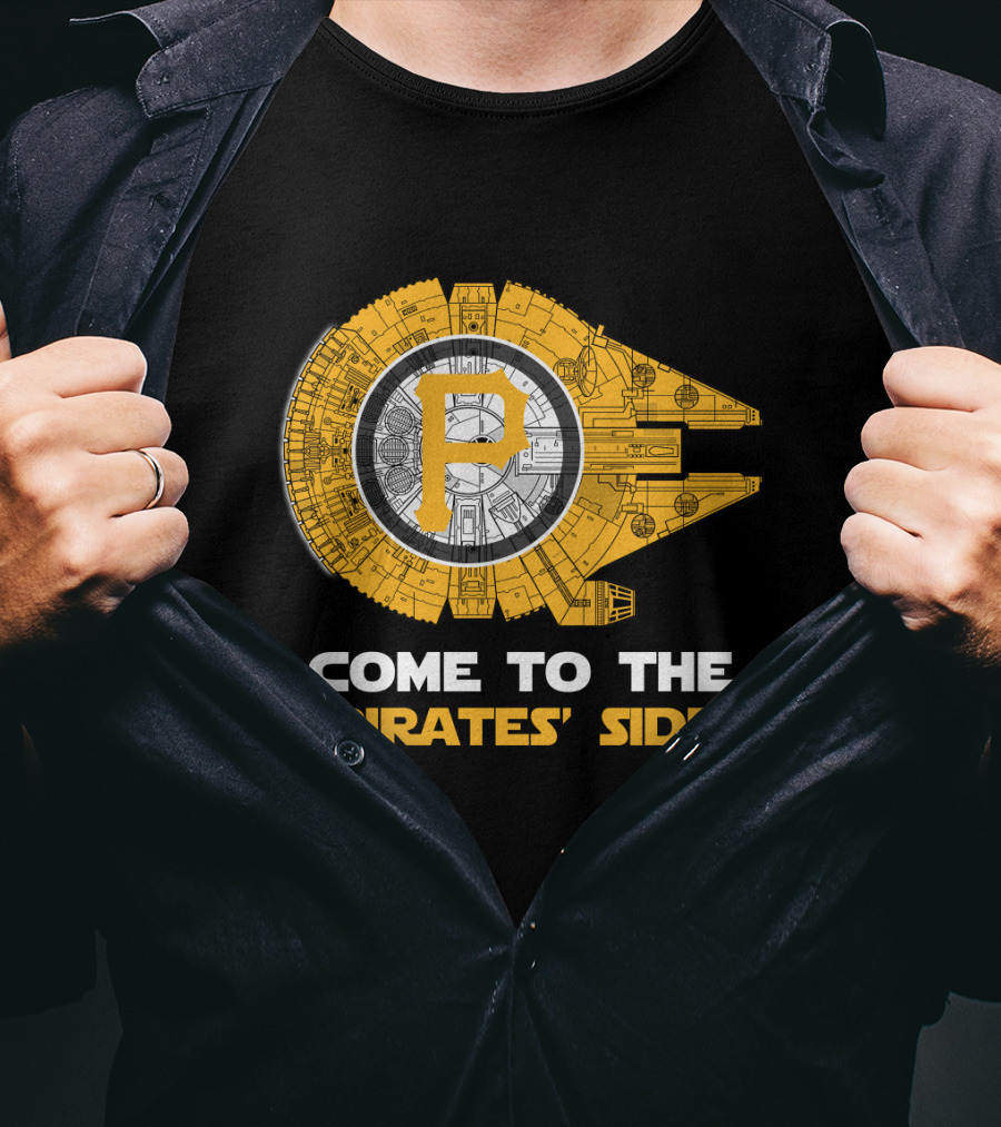 Pittsburgh Pirates Come To The Pirates' Side Millennium Falcon Mlb T-Shirt