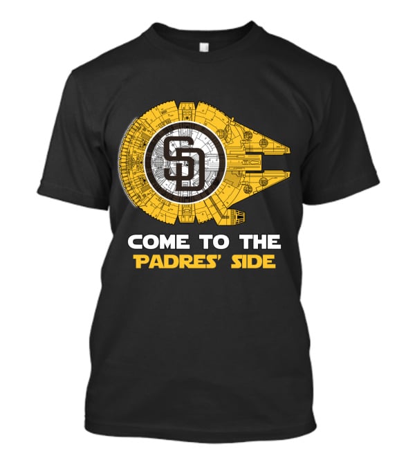San Diego Padres Millennium Falcon Come To The Padres' Side MLB T-Shirt
