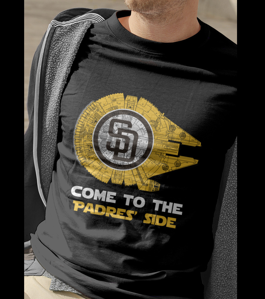 San Diego Padres Millennium Falcon Come To The Padres' Side MLB T-Shirt