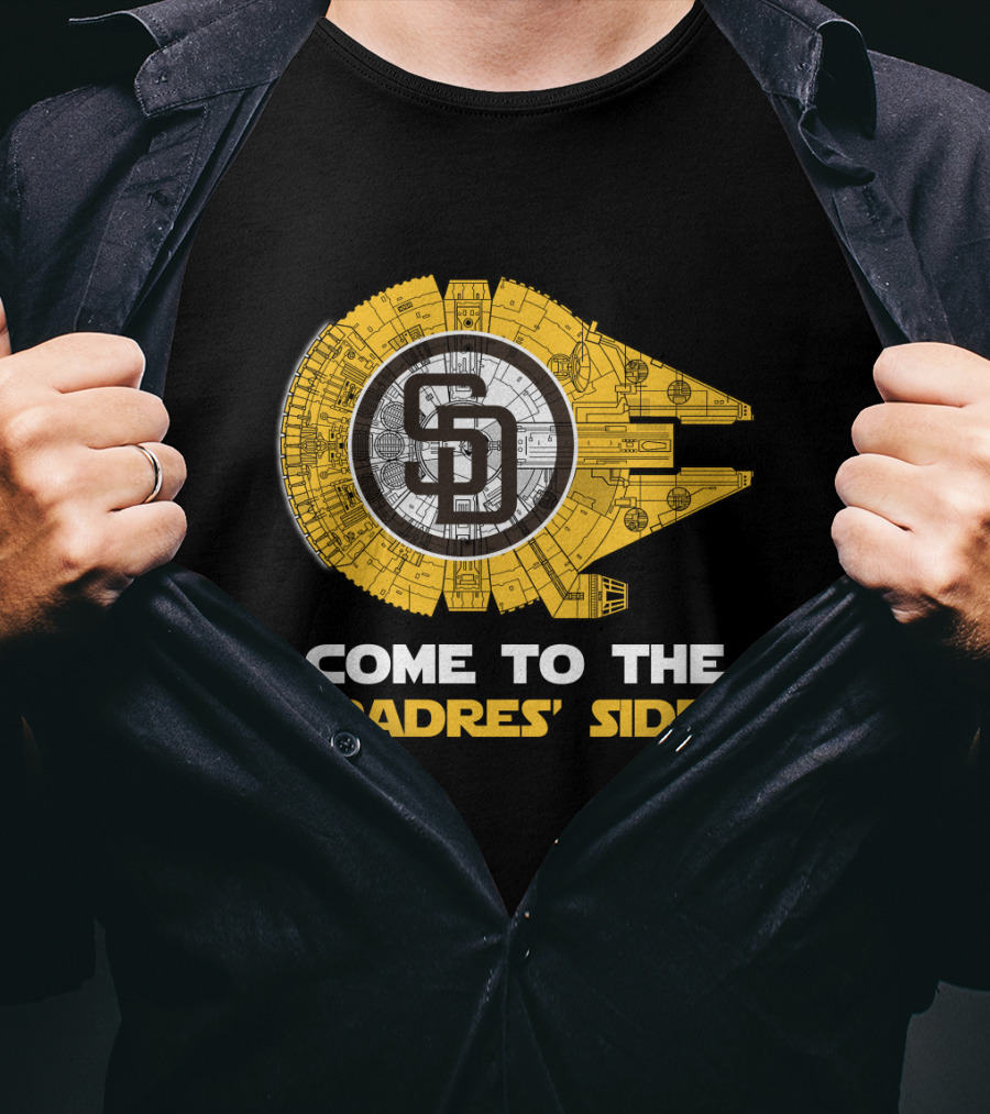 San Diego Padres Millennium Falcon Come To The Padres' Side MLB T-Shirt
