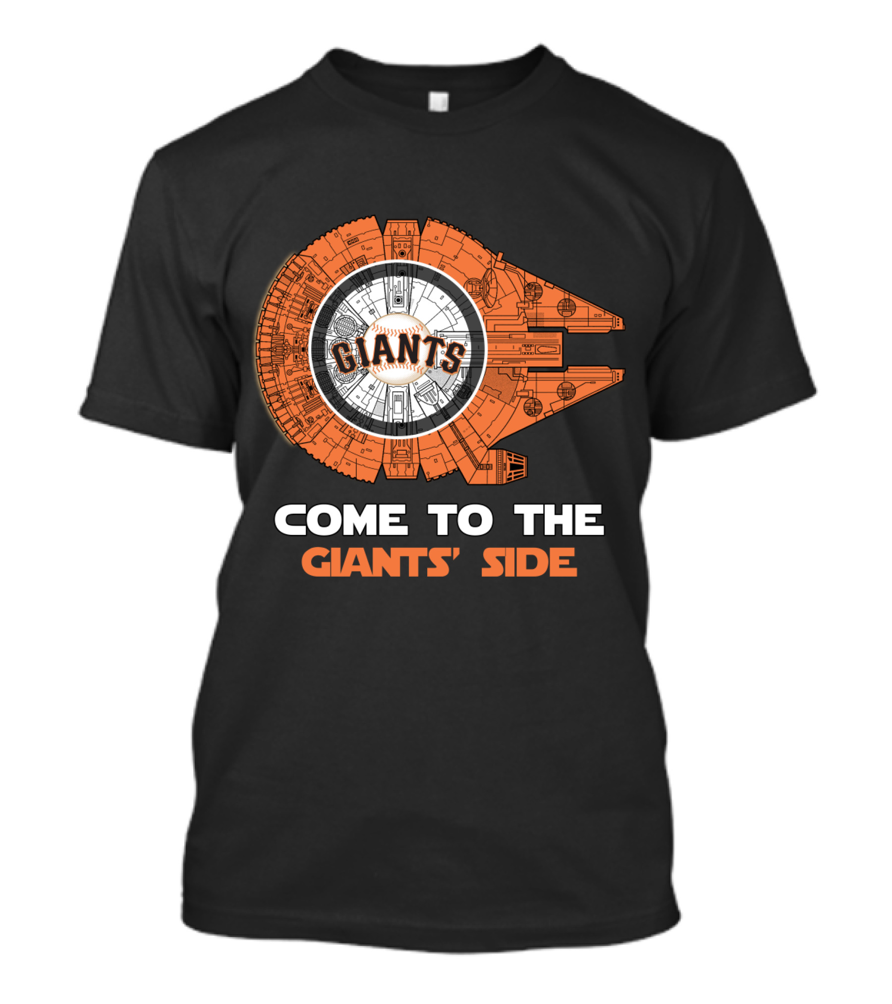 San Francisco Giants Come To The Giants' Side Millennium Falcon MLB T-Shirt
