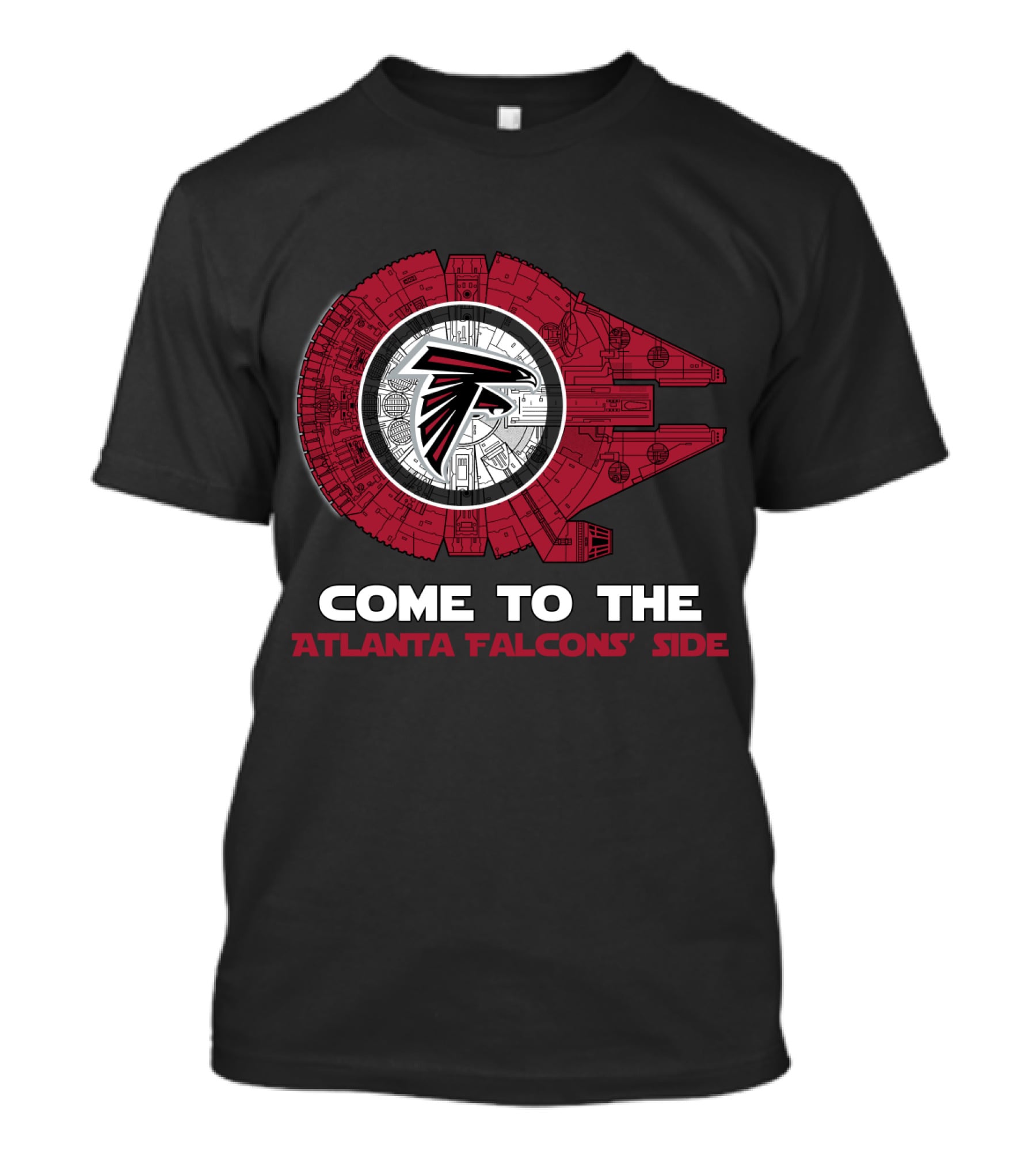 Come To The Atlanta Falcons' Side - Millennium Falcon Nfl T-Shirt
