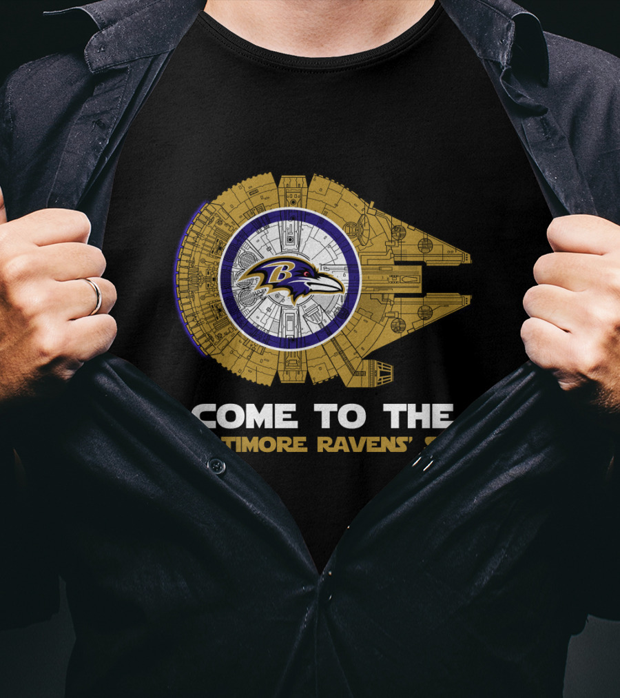 Come To The Baltimore Ravens' Side Millennium Falcon Nfl T-Shirt